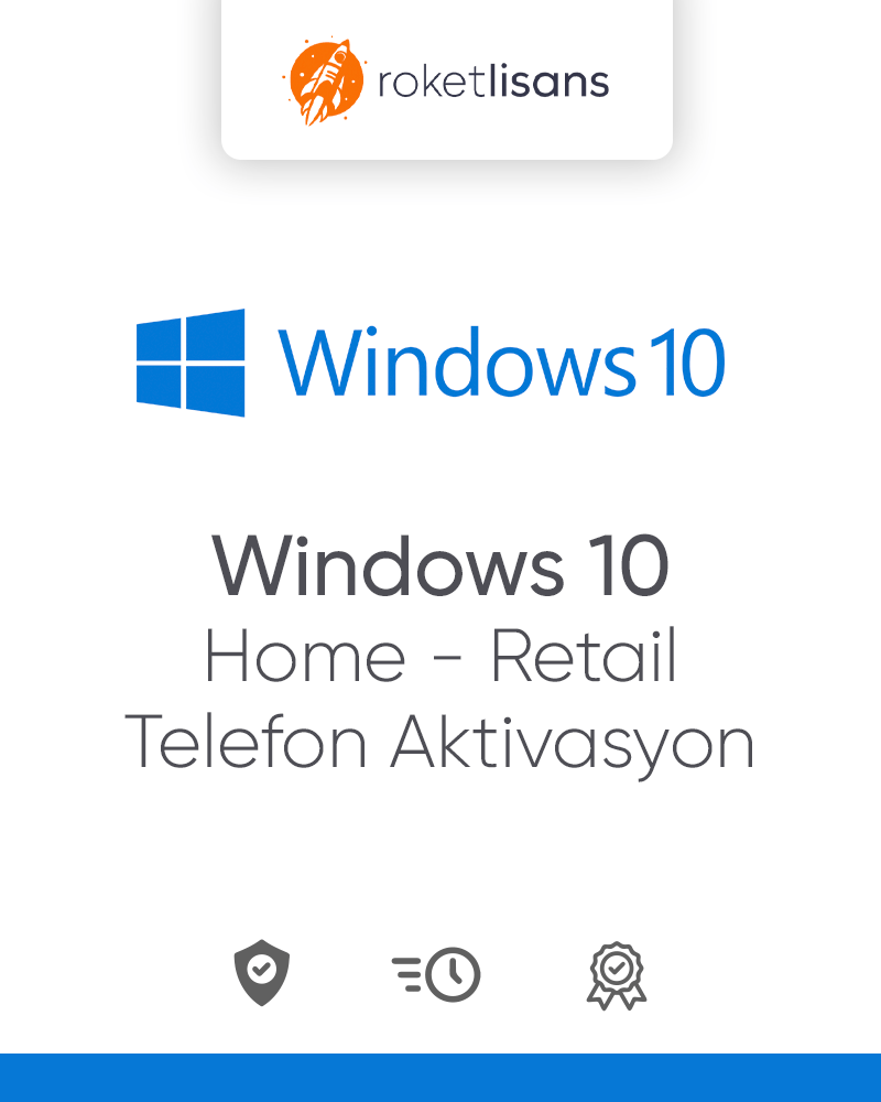 Windows 10 Home Retail Lisans Satın Al Roket Lisans 1415